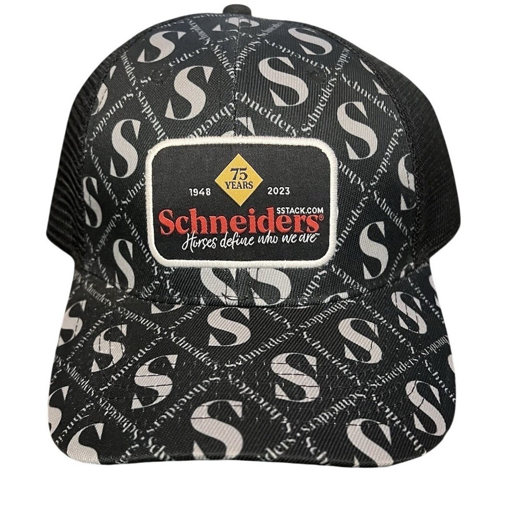 NWOT Schneiders® 75th Anniversary Trucker Hat, Horses Define Who We Are Equine